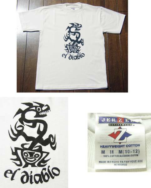 未着用 レディース トライバル ドラゴン Tシャツ / 50's,ロカビリー,双頭竜,TATTOO,JERZEES,龍,ケルト,