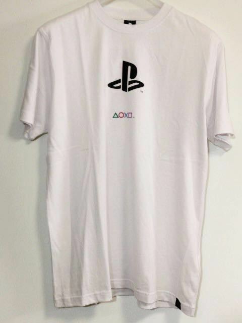 SONY PlayStation プレイステーション 半袖 Tシャツ PSロゴ プレイステーションファミリーマーク カットソー LLサイズ 白 新品タグ付き
