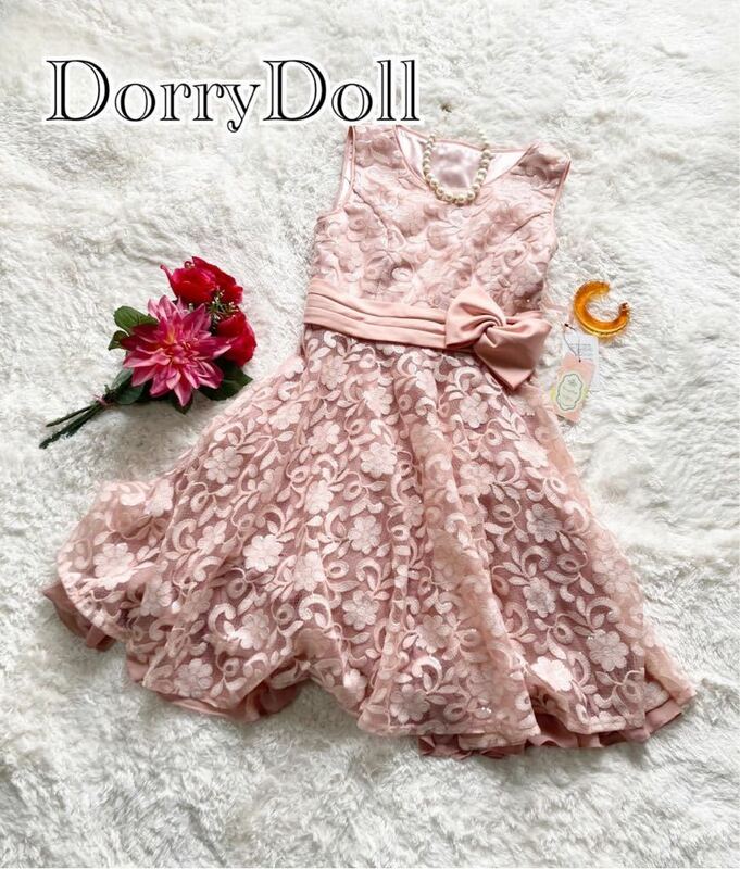 【新品未使用】定価22000円　DorryDoll ピンク　スパンコール　ドレス