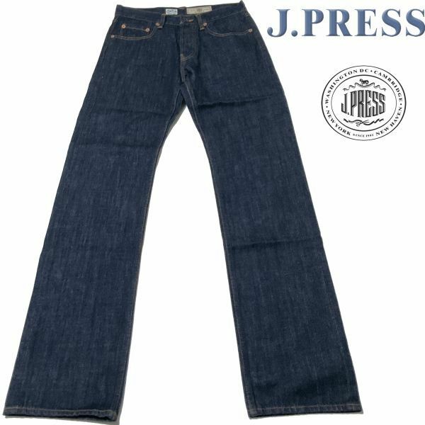 ☆ P121W74 新品/日本製 J.PRESS Jプレス CANTON オリジナルデニムパンツ スリムフィット ジーンズ