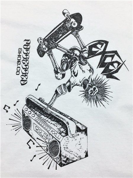 ＥＸＣＥＬ ＳＫＡＴＥＳ エクセル スケーツ ＰＯＳＳＥＳＳＥＤ ＳＨＯＥＳ ポゼスト シューズ Ｔシャツ 白 Ｓ パンク ロック バンド