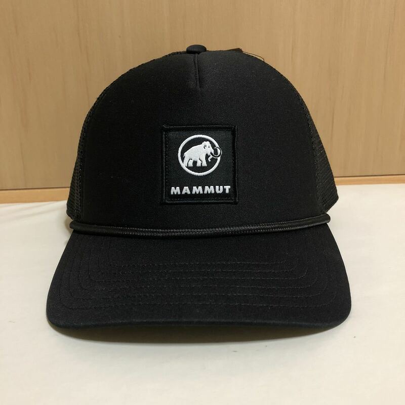 新品　MAMMUT CRAG CAP LOGO クラッグ キャップ ロゴ 帽子　メンズ　レディース　ユニセックス　ブラック　黒　マムート　未使用　夏