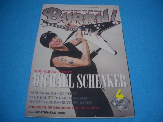 ★BURRN!★MICHAEL SCHENKER【2018年4月】Frozen Crown / THOUSAND EYES / ANGRA / ジョー・ペリー / ANTHEM / SAXON / HIBRIA /エピカ