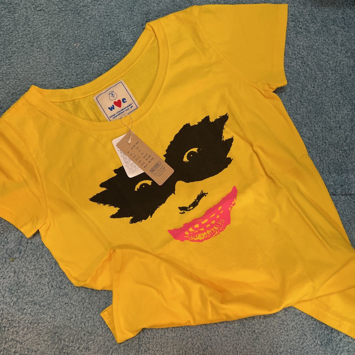 わかつきちなつ　Tシャツ　黄色