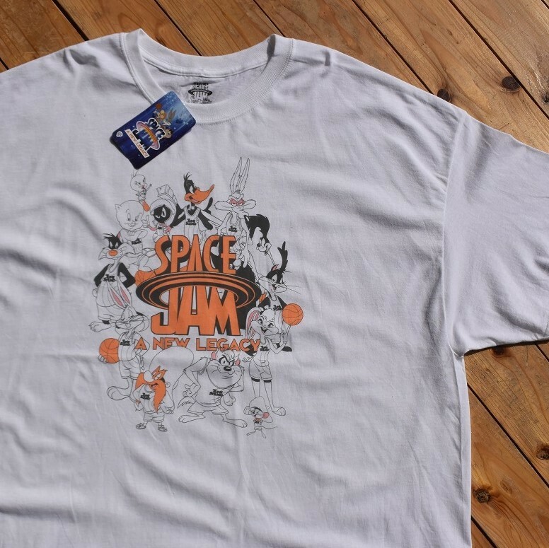 新品 SPACE JAM スペースジャム 半袖Tシャツ メンズ 3XLサイズ アメコミ バックスバニー NBA ジョーダン USA古着 タグ付き未使用品 T1458