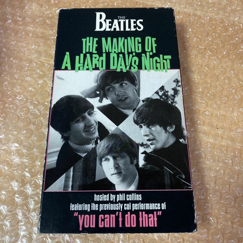 VHSビデオ The Beatles the making of A Hard Day’s Night 輸入版 字幕無し 簡単な視聴確認のみ