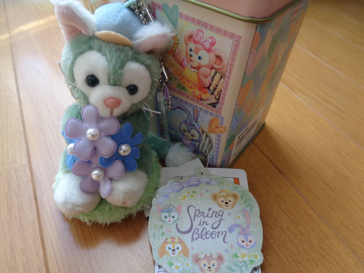 ディズニー☆ダッフィーフレンズ☆イースター☆スプリングインブルーム☆ジェラトーニ☆ぬいぐるみストラップ☆かわいい子☆丸顔☆春