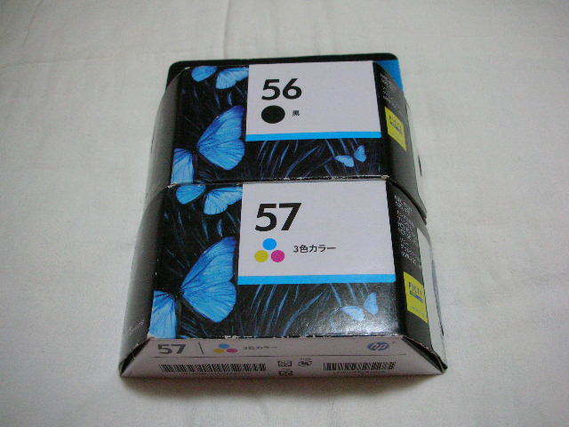 ★新品 HP 純正 インクカートリッジ 56 ブラック 57 color 2個セット★黒 3色カラー