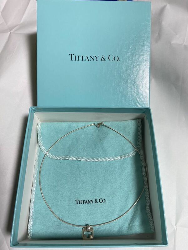 美品！TIFFANY&Co. ティフンニィーペンダントネックレス　シルバー 元箱、袋有り