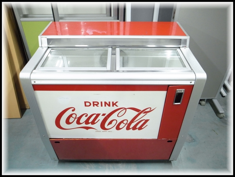 当時物 コカ・コーラ 三菱 ダイヤボトルクーラ MA-4CB 昭和レトロ 店頭引取歓迎 愛知県半田市　競り