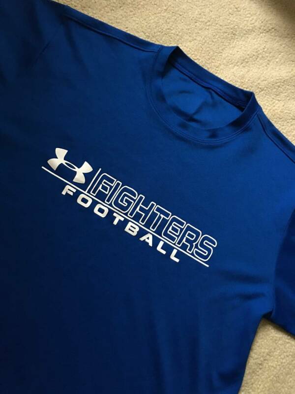 ・※関西学院大学　ＦＩＧＨＴＥＲＳ　アメリカンフットボール部　ＵＮＤＥＲ　ＡＲＭＯＵＲ　Ｔシャツ　LG　選手　支給品希少品 ※・