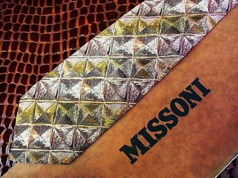 ■E2174N●良品●ミッソーニ【色の魔術師☆ＭＩＳＳＯＮＩ】ネクタイ