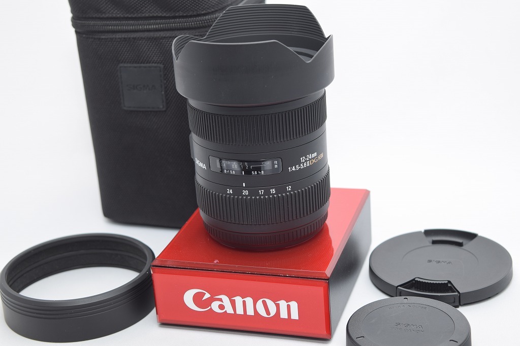 良品★SIGMA シグマ 12-24mm F4.5-5.6 Ⅱ DG HSM Canon キヤノン用★