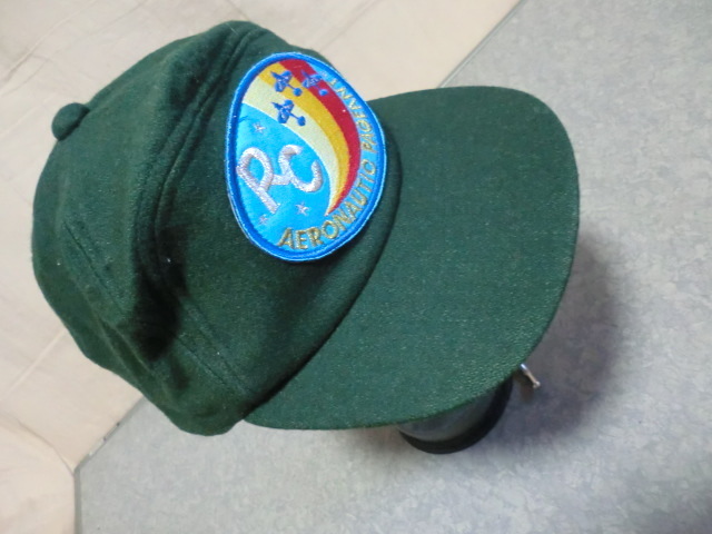 RC航空ページェント　記念帽子　濃い緑色のフラノ生地　Lサイズ　当日のみ使用　保管品