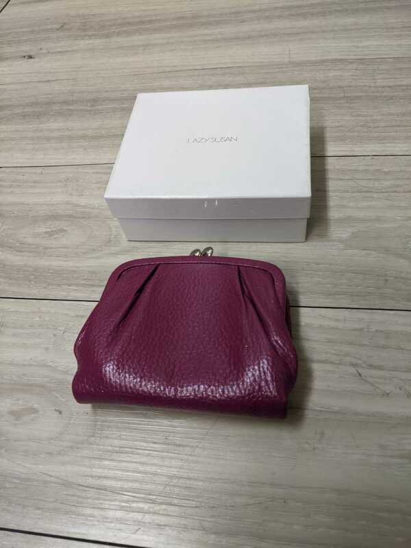 レイジースーザンがま口財布　がま口ポーチ LAZY SUZAN　ピンク　かわいい　美品