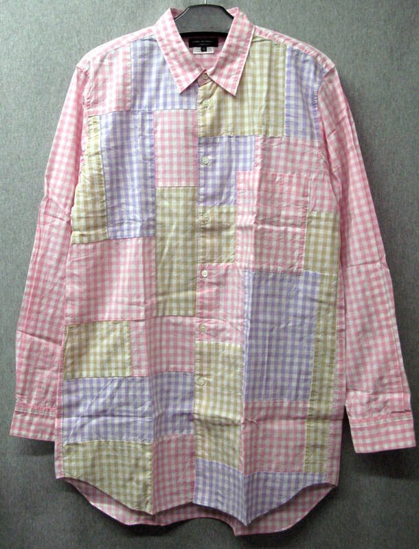 ギャルソン プリュス：パッチワーク ロング シャツ 未使用 展示品 M （ ジュンヤ COMME des GARCONS HOMME PLUS VINTAGE LONG SHIRT NEW 