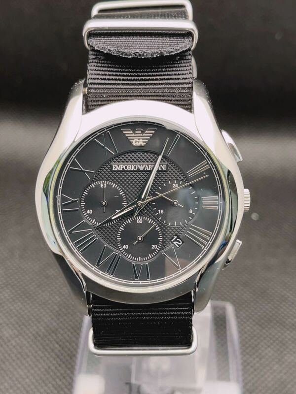 T435 超美品　EMPORIO ARMANI エンポリオ・アルマーニ AR-1786 腕時計　メンズ腕時計 クロノグラフ クォーツ