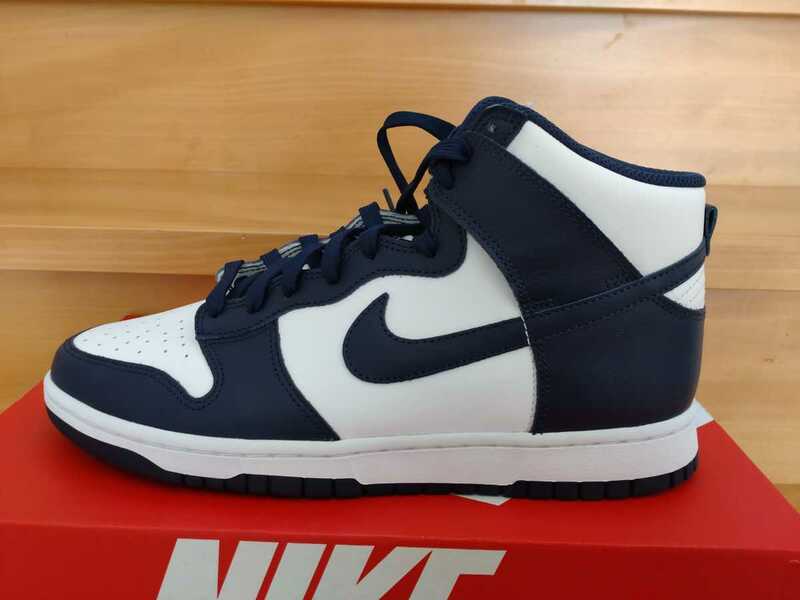 NIKE DUNK HI RETRO DD1399-104　ナイキ　ダンク　ハイ　white navy US10.5 28.5cm ネイビ　ホワイト