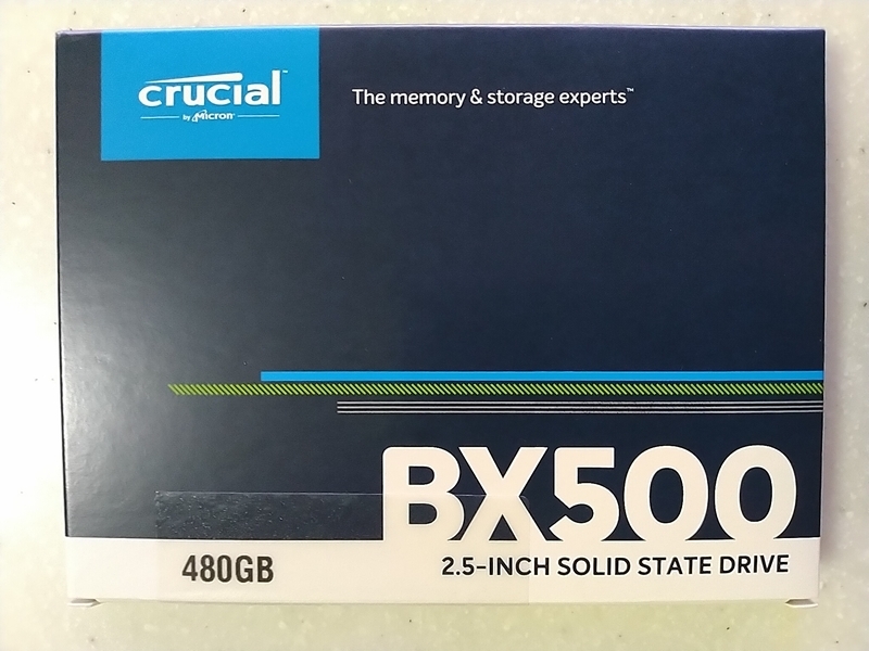[新品未開封] Crucial SSD 480GB BX500 内蔵2.5インチ SATA CT480BX500SSD1 グローバル パッケージ 【メール便発送可】