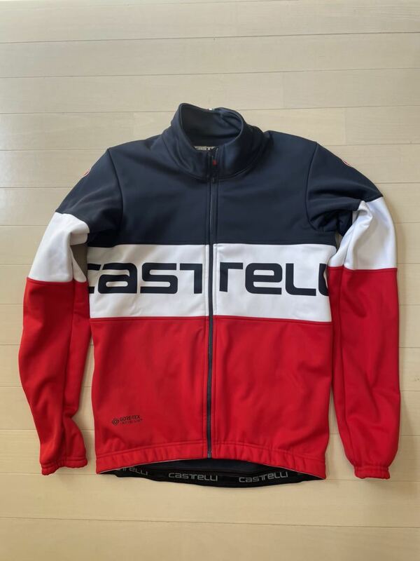 Castelli Prologo Cycling Jacket サイクルジャケット 長袖 裏起毛 ゴアテックス カステリ Mサイズ ウィンドストッパー