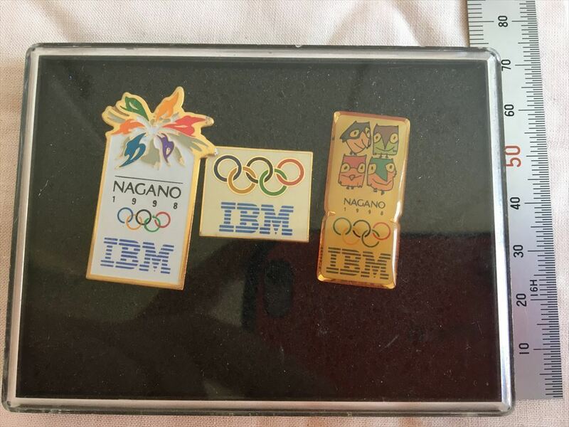 長野オリンピック　IBM　記念ピンズ