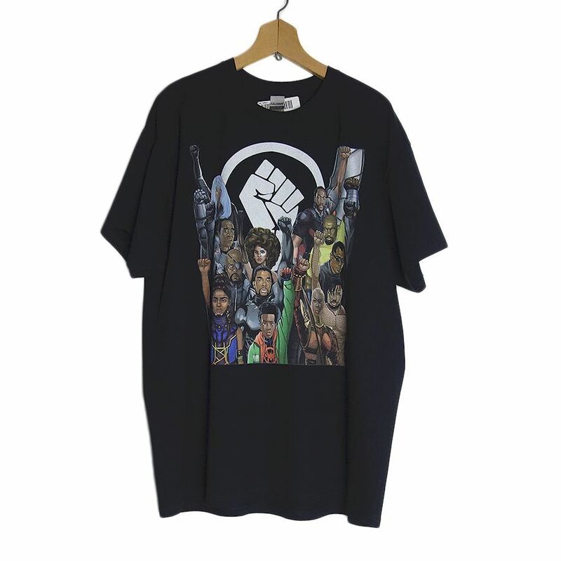 大きいサイズ Tシャツ 新品 ティーシャツ プリントTシャツ GILDAN 黒色 メンズ XLサイズ #2429