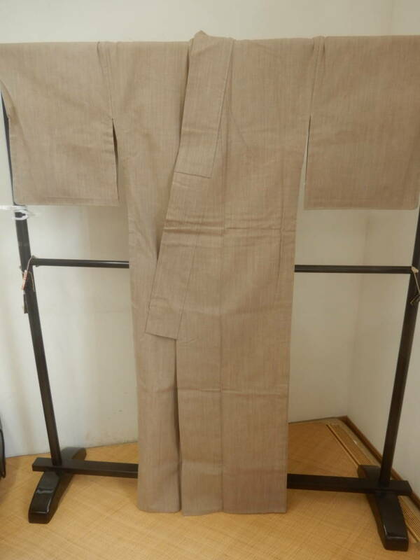 ＜銀の斧＞木綿単衣着物・ジンバブエコットン・日本製織・草木染