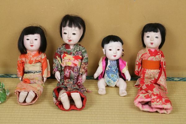 市松人形まとめて４点セット 伝統工芸