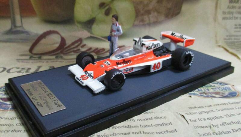 ★激レア絶版*完成品*Hobby Tecnica*1/43*McLaren M23 #40 Marlboro 1977 British GP*Gilles Villeneuve≠BBR,MR