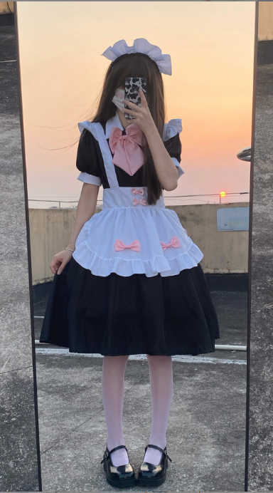 【萌】ワンピース メイド 服 ロリータ 学園祭 ハロウィン お祭り イベント コスプレ衣装