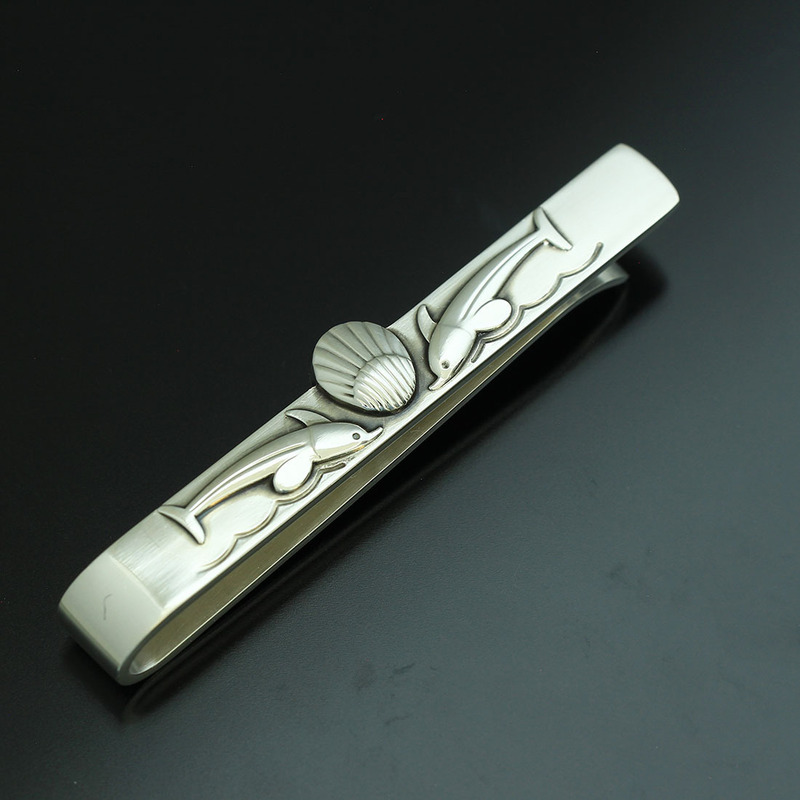 (ジョージジェンセン) Georg Jensen イルカモチーフ デザイン ネクタイ タイピン SV925 D9259