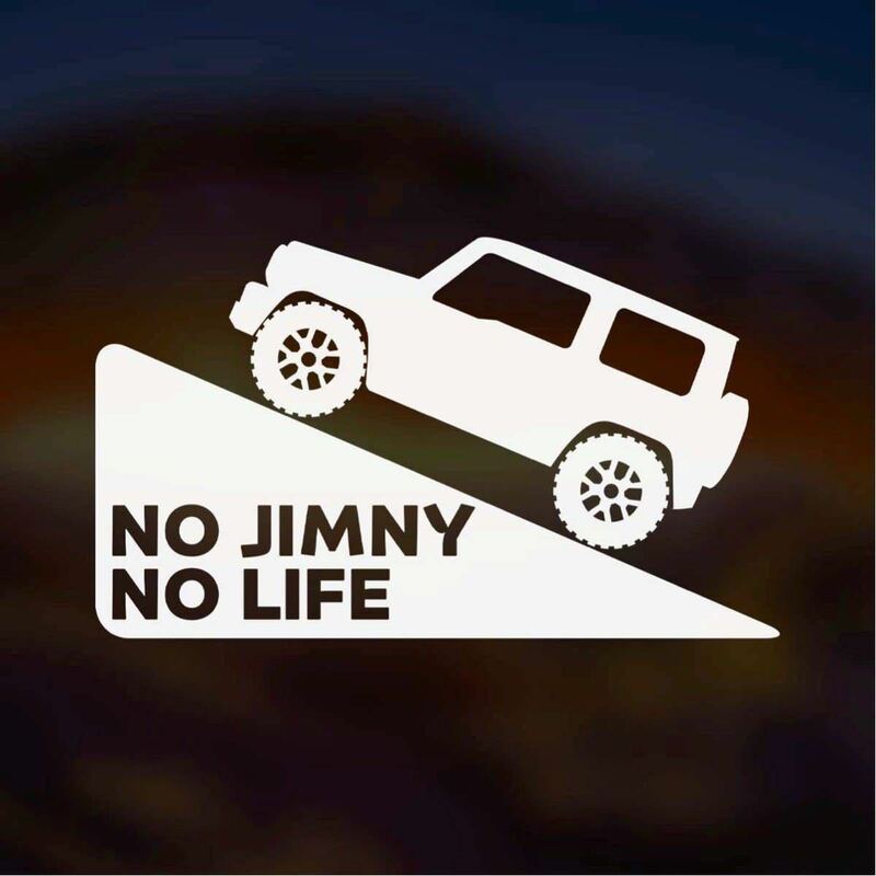 【カッティングステッカー】新型ジムニー、ジムニーシエラのシルエットステッカー 4WD スズキ JB64 JB74 四駆 クロカン オフロード 鈴菌
