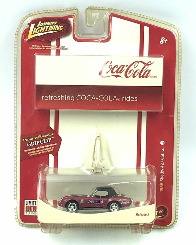 保管品　ミニカー　◯JOHNNY LIGHTNING 1996 シェルビー 427 コブラ　リミテッドエディション コカコーラ◯ refreshing COCA-COLA rides