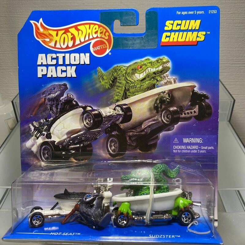 Hot Wheels 1998 Action Pack Scum Chums Hot Seat & Sudzster L7 アクションパック スカムチャム ホットシート & サジスター L7 レア品