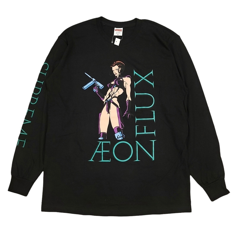 WB964 Supreme シュプリーム 22SS Week6 Aeon Flux L/S Tee イーオン・フラックス 長袖 Tシャツ Mサイズ ブラック 未使用 ●60