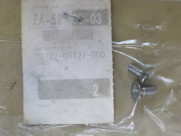 GS GSX系 シフトドラム部 フラットスクリュ 02122-06127×2個　倉庫整理　～袋に錆汚れ有り・ジャンク～