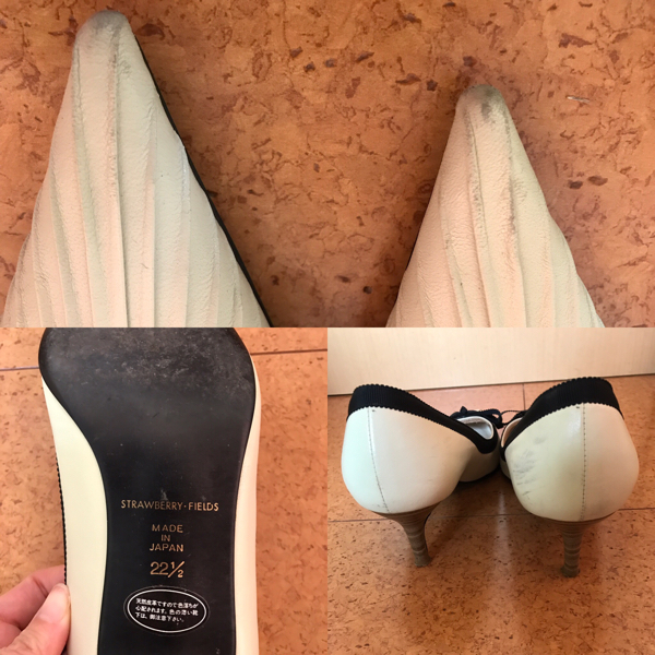 送料込　レディース パンプス22.5㎝ ストロベリーフィールズ ヒール靴