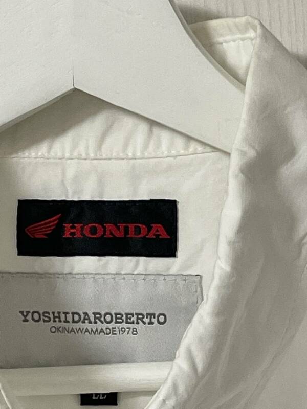 HONDA 白色　半袖シャツ　LLサイズ　中古品