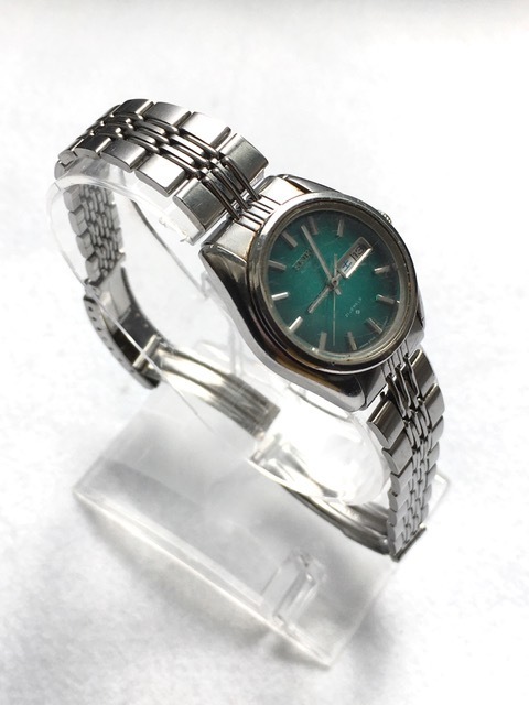 ☆SEIKO セイコー 591524 WATER RESISTANT STAINLESS STEEL 2706-0330 オートマ 動作品 デイト機能確認済 中古