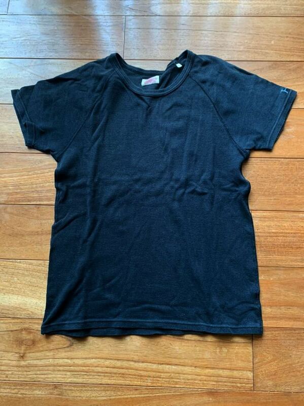 ハリウッドランチマーケット 半袖Tシャツ Lサイズ H刺繍 サイズ3 HOLLYWOOD RANCH MARKET ハリラン カットソー メンズ ブラック