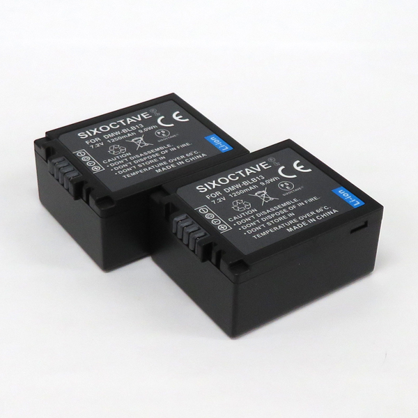 DMW-BLB13　互換バッテリー　2個　Panasonic　パナソニック　DMC-GF1　DMC-GH1　DMC-G2　DMC-G1