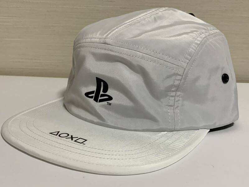 GU(ジーユー) - ＭEN キャップ「PlayStation」 ホワイト 白色 プレステ ジェットキャップ 帽子 未使用 人気完売品 販売終了品