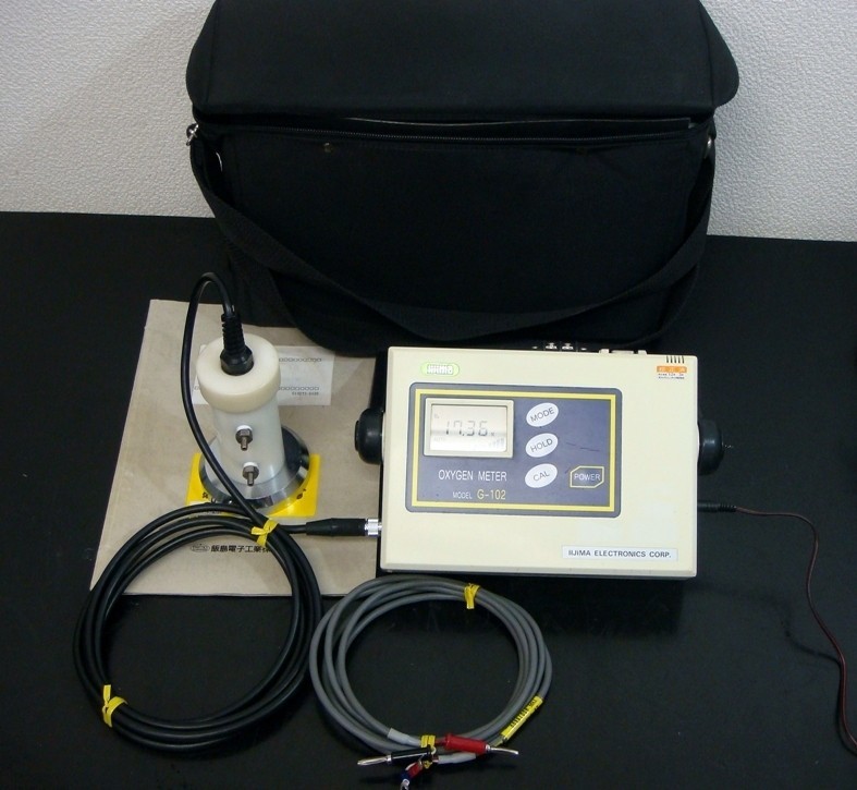 【正常動作品】飯島電子工業 G102 酸素濃度計