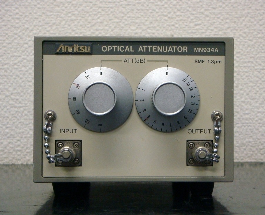 【正常動作品】ANRITSU MN934A 0-65dB 1.3um 光アッテネーター