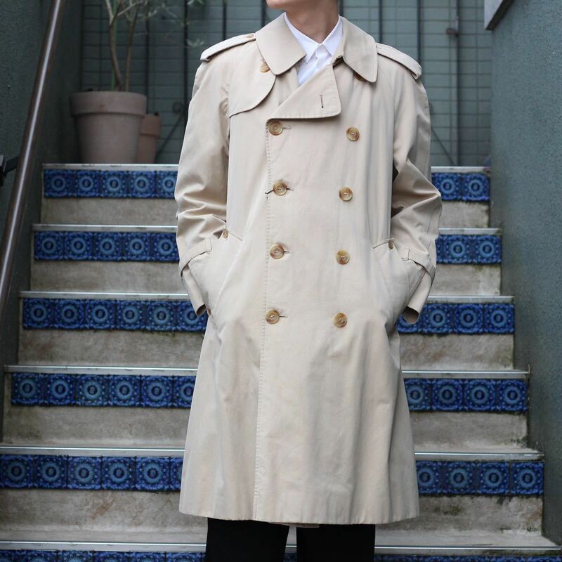 Aquascutum GABARDINE COTTON TRENCH COAT MADE IN ENGLAND/アクアスキュータムギャバジンコットントレンチコート