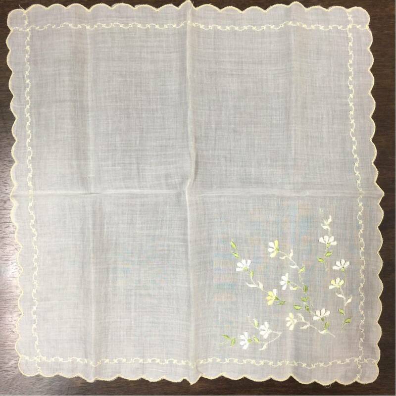 綿刺繍ハンカチ②(60サイズ)