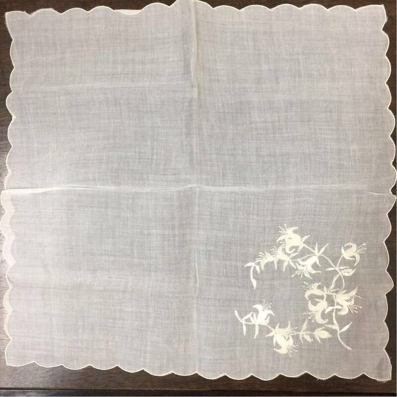 綿刺繍ハンカチ④(60サイズ)
