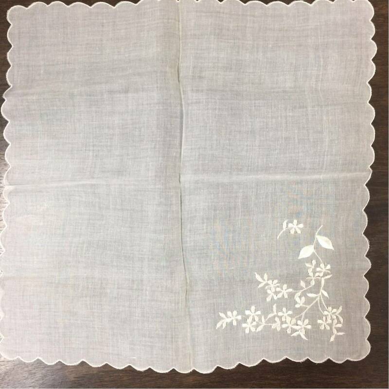 綿刺繍ハンカチ③(60サイズ)