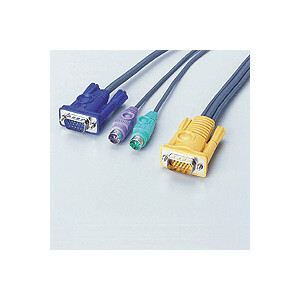 ■送料無料 ELECOM パソコン切替器用 接続ケーブル [3.0m]：KVM-C2C3