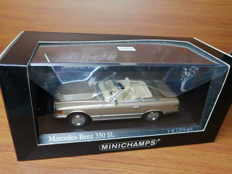 PMA 1/43★Mercedes Benz メルセデスベンツ 350 SL 1972 ゴールドメタ★美品